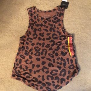Leopard print tank top